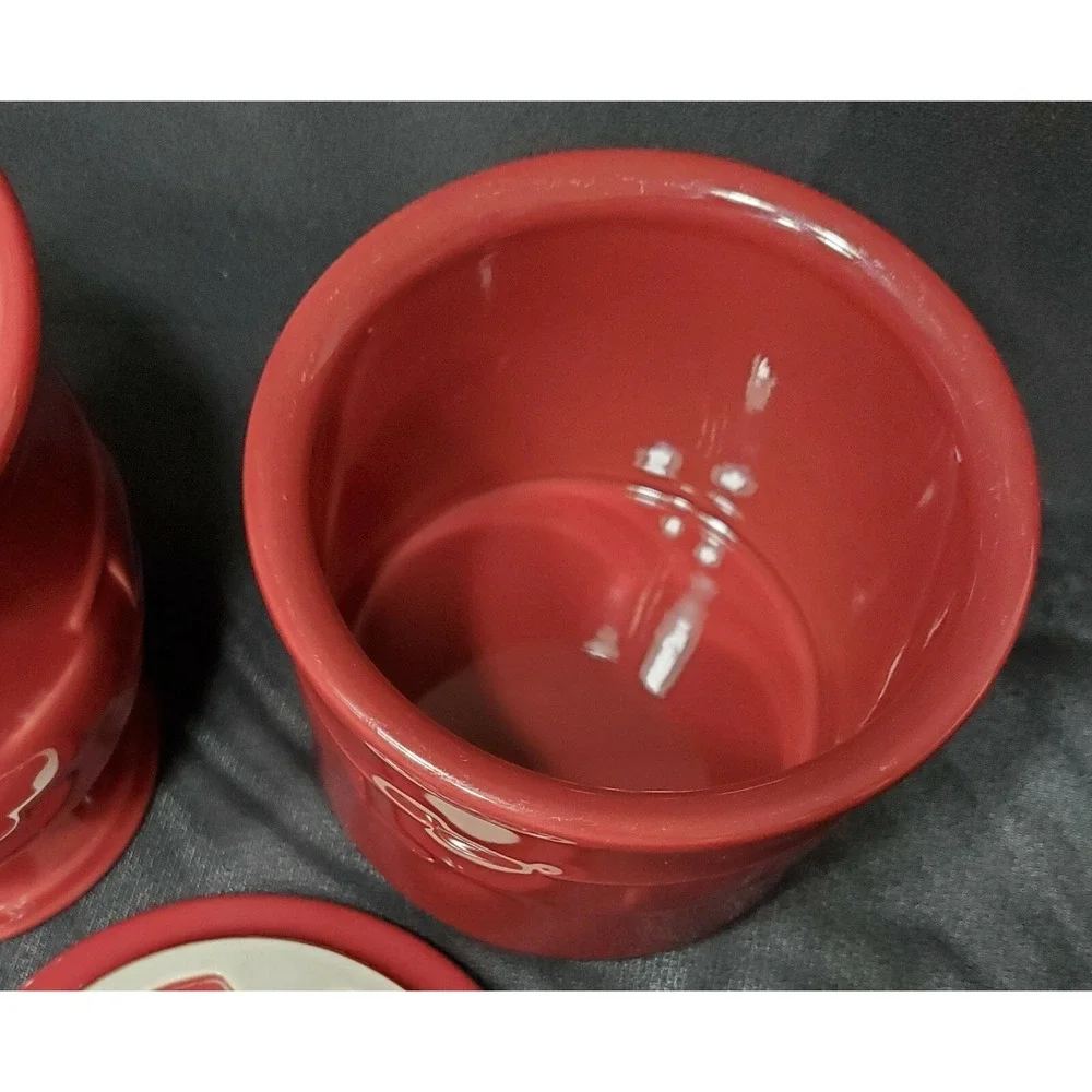 Longaberger‎ Pottery Paprika Crock w/ Lid and Latte Coffee Mug